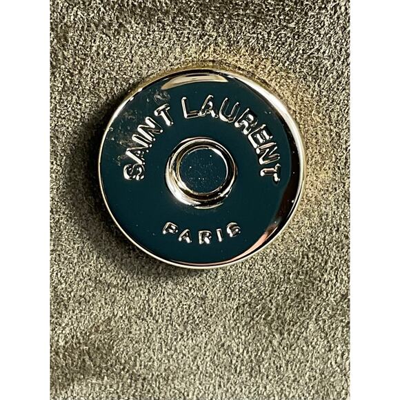 Saint Laurent 'Niki' Tan Suede Ysl Crossbody Bag - Picture 7 of 12